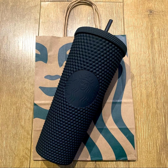 NWT Starbucks Studded Matte Black Tumbler